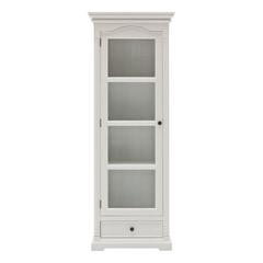 Provence Classic White Glass Cabinet