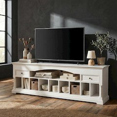 Provence Classic White Media Console