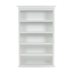 Classic White Bookcase with 5 Shelves - The Versatile Display Piece, Belen Kox