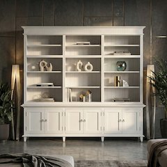 Skansen Classic White Triple-Bay Hutch Unit