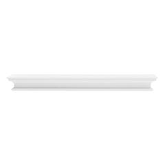 Halifax Classic White Floating Wall Shelf, Extra Long