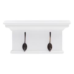 Halifax Classic White 2 Hook Coat Rack