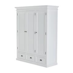 Classic White 3-Door Wardrobe, Belen Kox