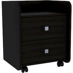 Aura Nightstand Black MDF