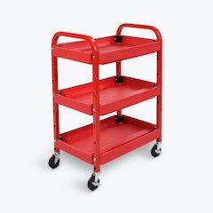 Adjustable red utility cart