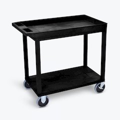 Black 18X32 Tub Flat Cart Hd