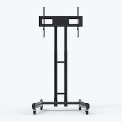 Adjustable-Height Rolling TV Stand