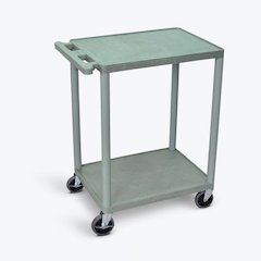 2 Shelf Utility Cart Gray