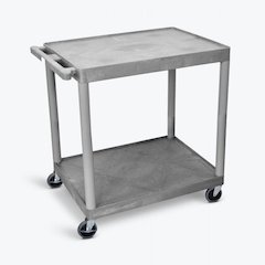 2 Shelf Utility Cart Gray