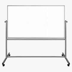 72” x 40” Mobile Magnetic Double-Sided Ghost Grid Whiteboard