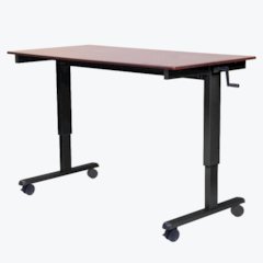 Stand Up Crank Flat Top Desk 6