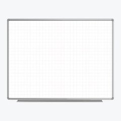 48” x 36” Wall-Mounted Magnetic Ghost Grid Whiteboard
