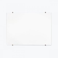 48"W x 36"H Magnetic Wall-Mounted Glass Board