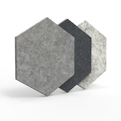 PET Hexagon Ocean Foam Pack 12pc-2 Thickness. 2 Gray 1 Blue