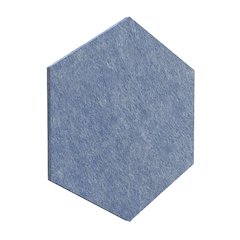 PET Hexagon Light Blue Color Pack 6pc,2 Thickness. GP-05