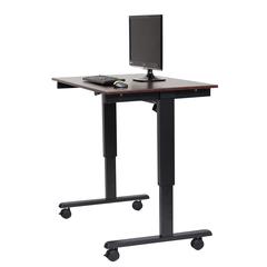 STANDE-48 48" Electric Standing Desk Black/Walnut