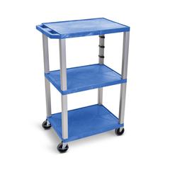 TUFFY 42" H Three-Shelf Multi-Purpose Utility Cart, 24" W x 18" D