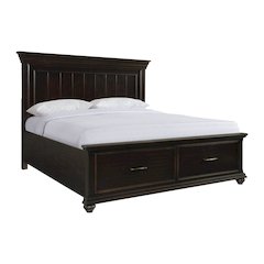Brooks King Platform Storage Bed in Black