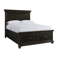 Brooks Queen Platform Storage Bed in Black