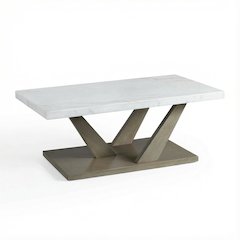 Rectangular Grey Coffee Table with Modern Finish and Sturdy Construction