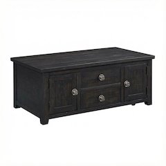Espresso 2-Drawer Coffee Table with Lift Top and Spacious Storage Compartments