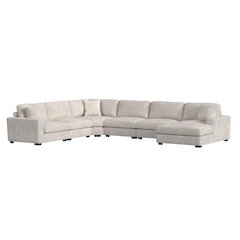 Mesa Modular 6PC Sectional Set with RHF Chaise in Steno Beige