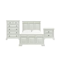 Sumner Queen Panel Bed in Antique White