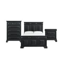 Sumner Queen Panel Bed in Black