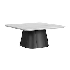 Yuri Coffee Table in White and Black