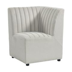 Rizzo Dining Corner Chair in Beige Linen