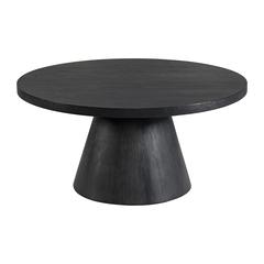 Canal   Round Coffee Table in Black