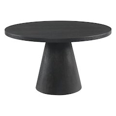 Canal Round Dining Table in Black