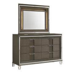 Charlotte 6-Drawer Dresser w/ Mood Lighting Mirror