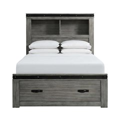 Twin Platform Storage Bed with Drawers, Transitional Youth Bed for Bedroom,Gray