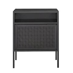 Modern Nightstand with USB Charging Port, Bedside End Table for Bedroom,Gray