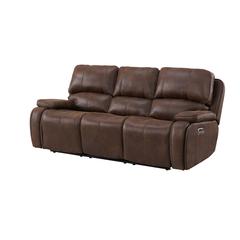 Grover Power Motion Sofa with Power Motion Head Recliner in Heritage Brown