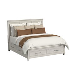 Henrik King Storage Bed in Ivory