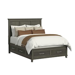 Henrik Queen Storage Bed in Grey