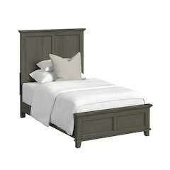 Canterbury Twin Panel Bed in Grey