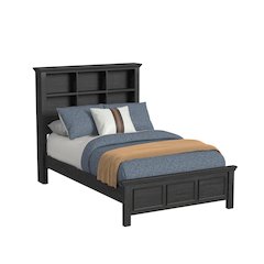 Hampton Kids Full Bookcase Bed in Charcoal