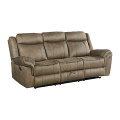 Tasso Motion Sofa with Dropdown in T101 Brown