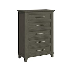 Henrik 5-Drawer Chest in Grey