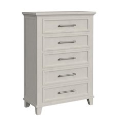 Henrik 5-Drawer Chest in Ivory