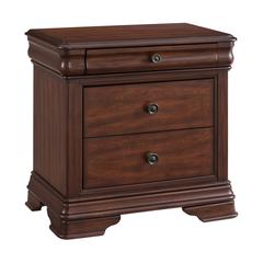 Stark 3-Drawer Nightstand With USB in Cherry