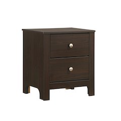 Santino 2-Drawer Nightstand in Espresso