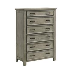 Damen 6-Drawer Chest in Drift Grey