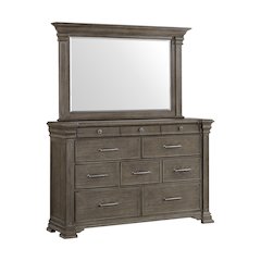 Paterson  Dresser & Mirror in Grey