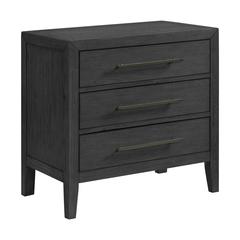 Armes 3-Drawer Nightstand in Black