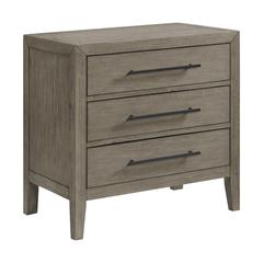 Armes 3-Drawer Nightstand in Grey