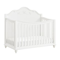 Alana Crib with Guardrails in White
